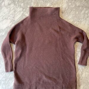 Free People Mauve Turtleneck Sweater